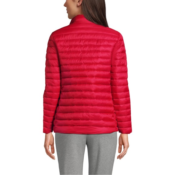 ❥𝗢𝗟𝗗 𝗡𝗔𝗩𝗬: Women’s Puffer Jacket - Red - Picture 2 of 7